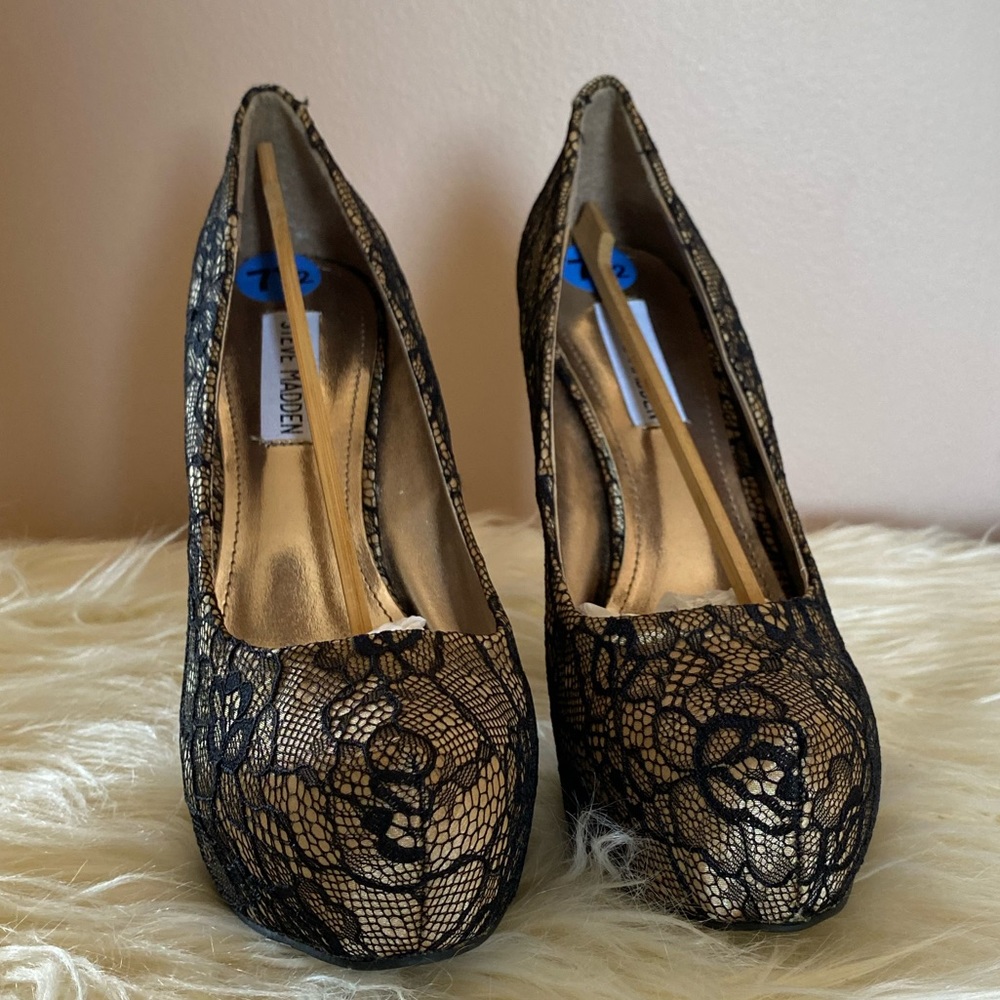 Steve Madden Lace Platform Heels - Brand New! - image 2